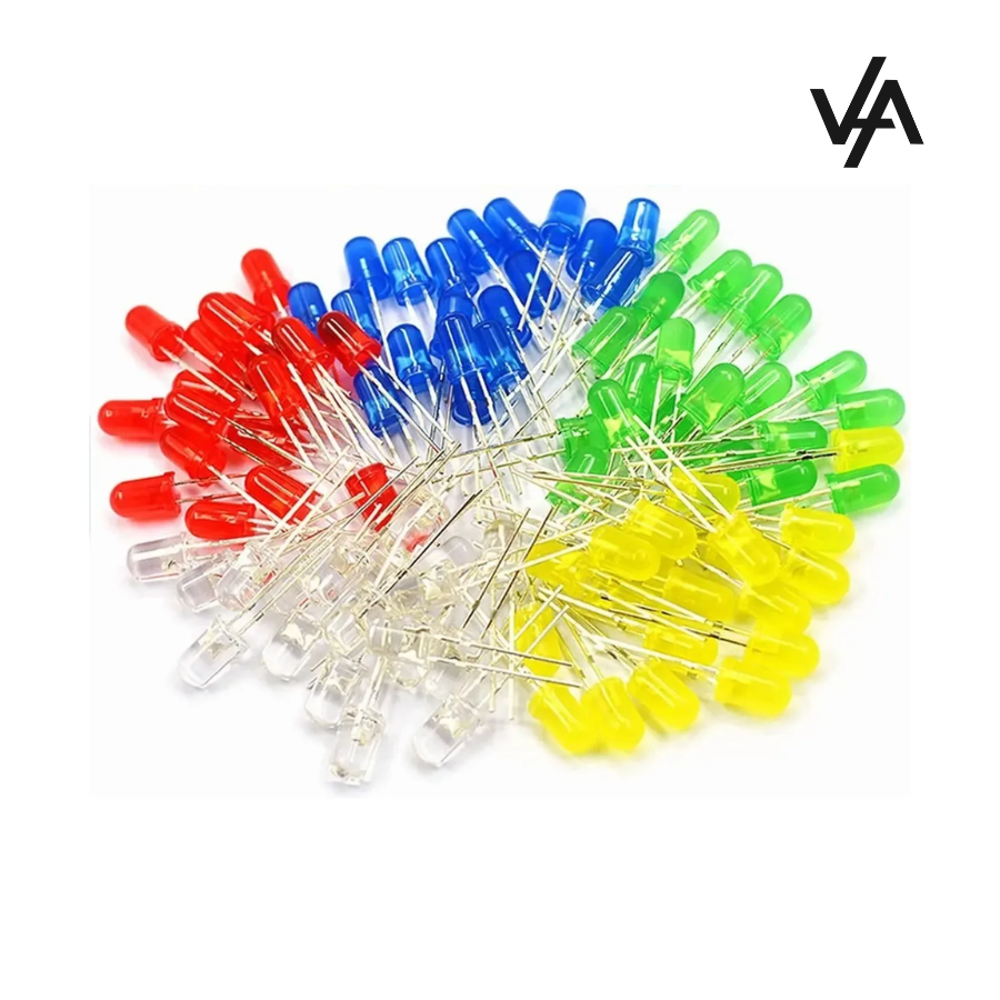 Surtido De LEDs x 5 Colores (Kit 50 Unidades)