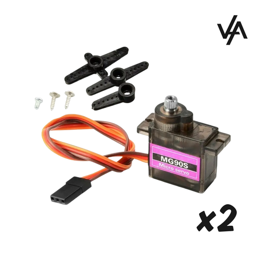 2pz Micro-Servo Mg90s 360°  Engranes Metalicos (2kg)