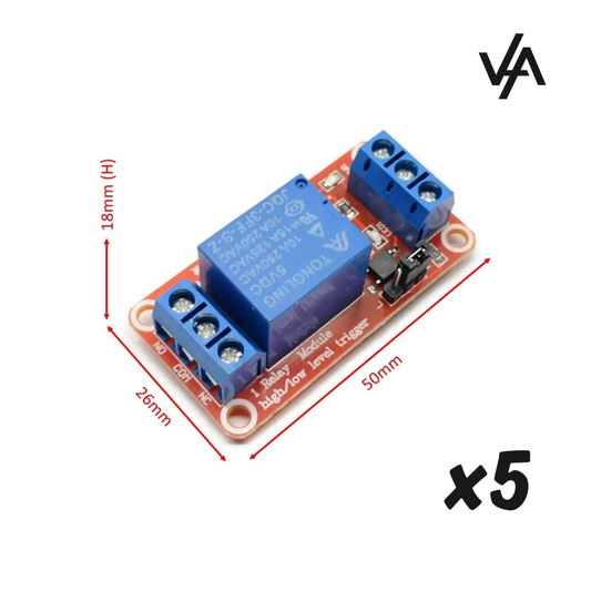 5 Piezas_Relé 1 Canal 5v Para Arduino